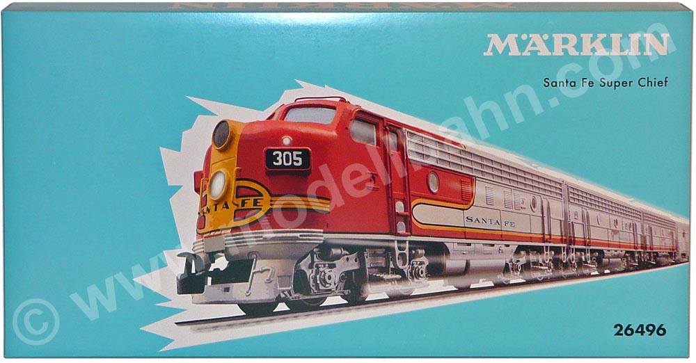 Marklin 26496 Santa Fe Super Chief Passenger Train Set - In Stock 
