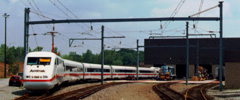 Amtrak ICE at Ivy City Maintenance Facility